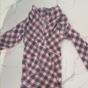 Pink and Black Plaid VS Robe